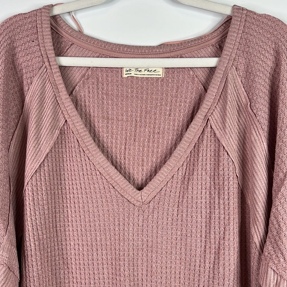 Free People Santa Clara Thermal in Mauve Size Medium - Picture 5 of 8